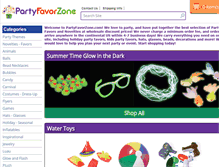 Tablet Screenshot of partyfavorzone.com